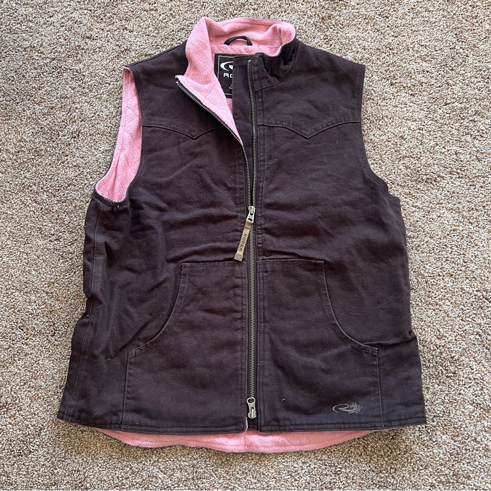 Roper Brown and Pink Vest